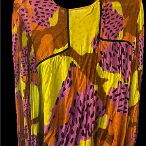 Bl-nk for Anthropologie Miranda Peasant Blouse RARE size 1x